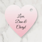 パーソナライズ サンクス フェードピンク ギフト フェイバータグ (裏面)