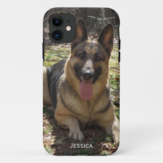 パーソナライズ: ジャーマン・シェパードのiPhone 5の場合 Case-Mate iPhoneケース (裏面)