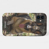 パーソナライズ: ジャーマン・シェパードのiPhone 5の場合 Case-Mate iPhoneケース (裏面(横))
