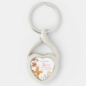 パーソナライズ、ジュビリー記念日ヌーンクロス、渦巻き キーホルダー (正面)