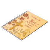 パーソナライズ、ジュビリー記念日ヌーンクロス、渦巻き ノートブック (左側)