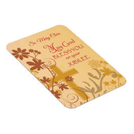 パーソナライズ、ジュビリー記念日ヌーンクロス、渦巻き マグネット