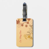 パーソナライズ、ジュビリー記念日ヌーンクロス、渦巻き ラゲッジタグ (裏面縦)