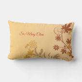 パーソナライズ、ジュビリー記念日ヌーンクロス、渦巻き ランバークッション (裏面)