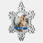 パーソナライズ スノーフレークピューターオーナメント (右)