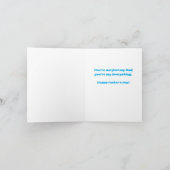 パーソナライズ |スーパーヒーロー |父おもしろいの名刺 カード (内部)