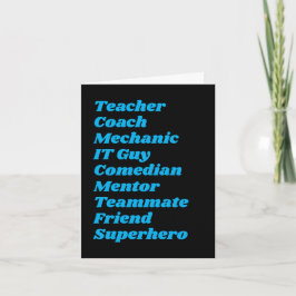 パーソナライズ |スーパーヒーロー |父おもしろいの名刺 カード