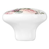 パーソナライズ ソフト フラワー セラミック プル セラミックノブ (側面)