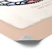 パーソナライズ!ダークスキンガールバブルバスアート ポスター (角)