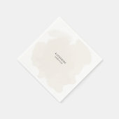 パーソナライズ ニュートラル シンプル シャワー コクテイル スタンダードカクテルナプキン (角)