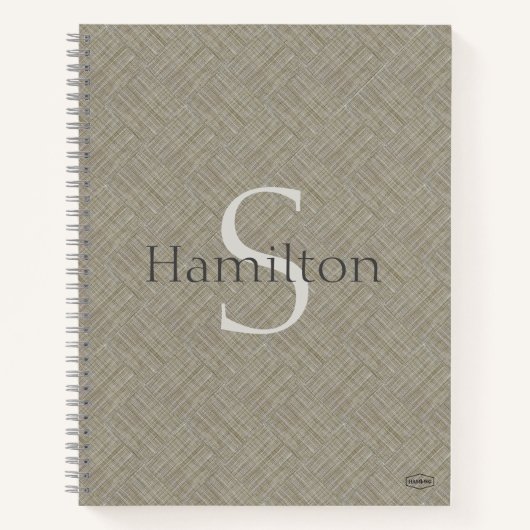 パーソナライズ ノートブック タン - HAMbWG (正面)