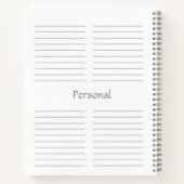 パーソナライズ ノートブック タン - HAMbWG (裏面)