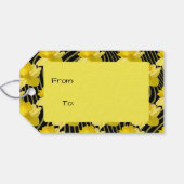 パーソナライズ: "ハッピーバースデー"ダッフォジルギフトラベル ギフトタグ (裏面横)