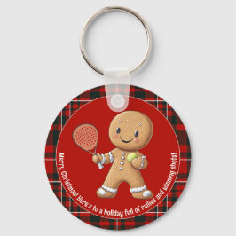 🎾🎄パーソナライズ パデル パワード クリスマス キーホルダー
