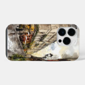 パーソナライズ パリ 水彩 スマホケース iPhoneケース (裏面横)
