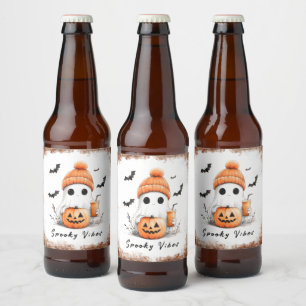 パーソナライズ パンプキンスパイス スプーキー ヴァイブス ビールラベル