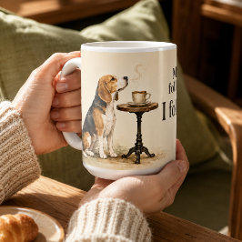 パーソナライズ ビーグル コーヒー大好き コーヒーマグカップ