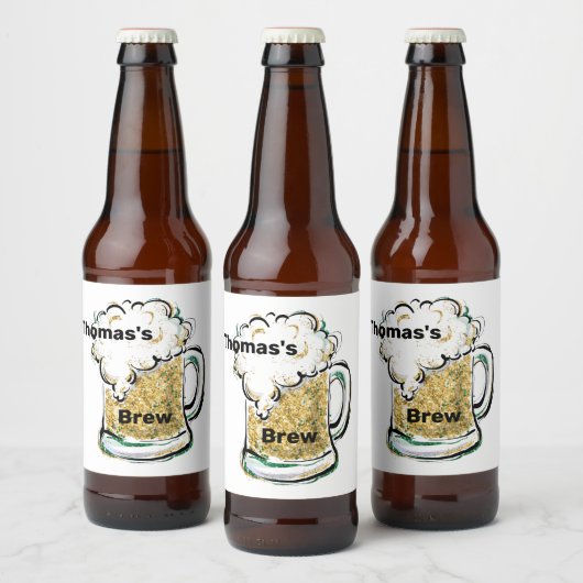 パーソナライズ ビールラベル (ボトル)
