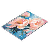 パーソナライズ：ピンク牡丹 | ノートブックのジャーナル ノートブック (左側)