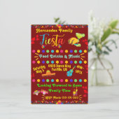 パーソナライズ ファミリー フィエスタ ご招待 招待状 (スタンド正面)