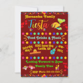 パーソナライズ ファミリー フィエスタ ご招待 招待状 (正面)