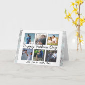 パーソナライズ フォト ハッピー ファーザーズ デー カード (黄色い花)