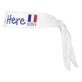 パーソナライズ フランス 国旗 ヘリテージ タイヘッドバンド