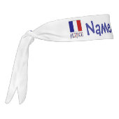 パーソナライズ フランス 国旗 ヘリテージ タイヘッドバンド (回転270)