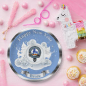 パーソナライズ ブルース一族のバッジ 冬 ペーパープレート (パーティー)