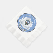 パーソナライズ ブルース クラン バッジ 冬 縁ありランチョンナプキン (角)