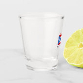 パーソナライズ、プエルトリコの旗 ショットグラス (左)
