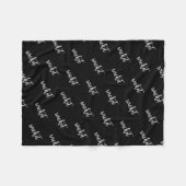 パーソナライズ！ペット名 フリースブランケット (正面(横))