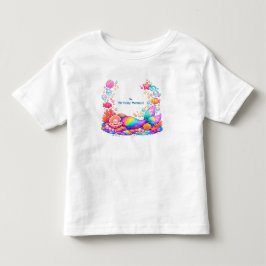 パーソナライズ マーメイド アンダー ザ シー キッズ 誕生日 I トドラーTシャツ