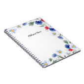 パーソナライズ：ミニマル絵を描ス花 | ノートブック (右側)