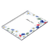 パーソナライズ：ミニマル絵を描ス花 | ノートブック (左側)