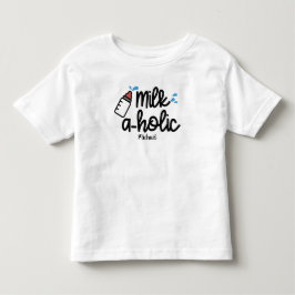 パーソナライズ ミルク好き 面白い トドラーTシャツ