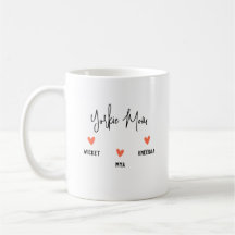 パーソナライズ！ヨークシャーテリアMom 3ハート名