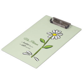 パーソナライズ リース 感謝の気持ちを伝える先生 キリスト教のお花 クリップボード