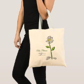 パーソナライズ リース 感謝の気持ちを伝える先生 キリスト教のお花 トートバッグ (正面(商品))
