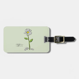 パーソナライズ リース 感謝の気持ちを伝える先生 キリスト教のお花 ラゲッジタグ