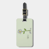 パーソナライズ リース 感謝の気持ちを伝える先生 キリスト教のお花 ラゲッジタグ (正面縦)