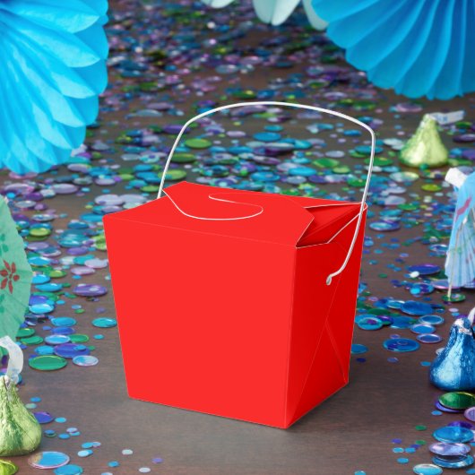 パーソナライズ レッド フェイバーボックス – テイクアウト 2x2x2.75 (パーティー)