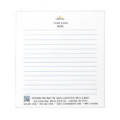 パーソナライズ:ロ企業のゴQRコードが並んでいる ノートパッド (正面)