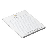 パーソナライズ:企業のロゴの線 ノートパッド (アングル)