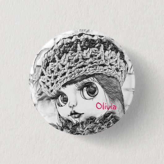 パーソナライズ、個人、誕生日 缶バッジ (正面)