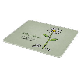 パーソナライズ，先生ありがとう，宗教的な花 カッティングボード