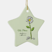 パーソナライズ,先生ありがとう,宗教的な花 セラミックオーナメント (右)