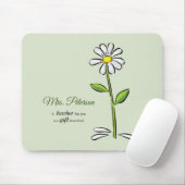 パーソナライズ，先生ありがとう，宗教的な花 マウスパッド (マウス)