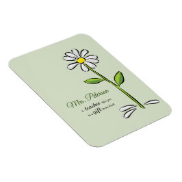 パーソナライズ，先生ありがとう，宗教的な花 マグネット