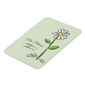 パーソナライズ，先生ありがとう，宗教的な花 マグネット (左側)